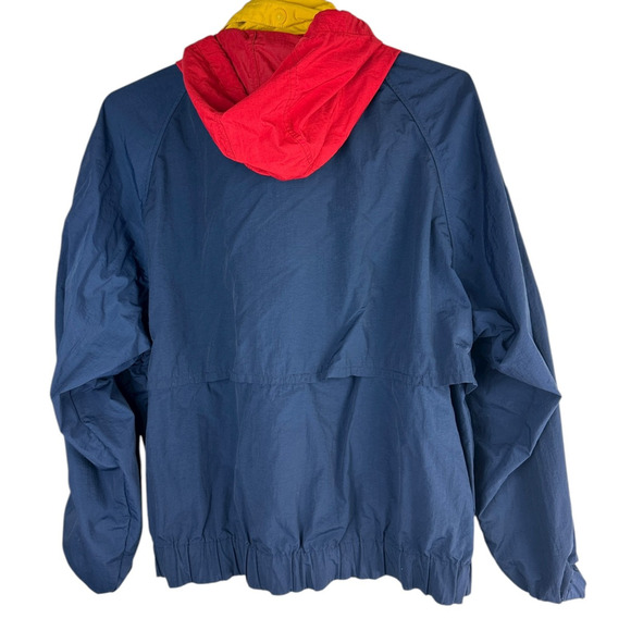 Vtg 90s Tommy Hilfiger Spell Out Flag on Sleeve Full Zip Hooded Jacket XXL *Flaw - Picture 4 of 13